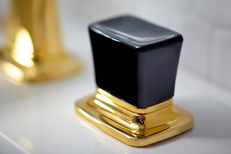 Per Se™ Decorative Collection Black Crystal Knob Handles