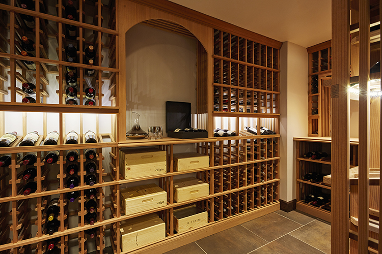 lakeside retreat wine cellar