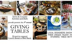 town and country kitchen and bath giving tables event