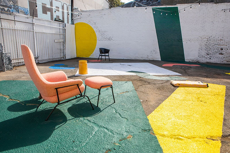 confetti courtyard instillation