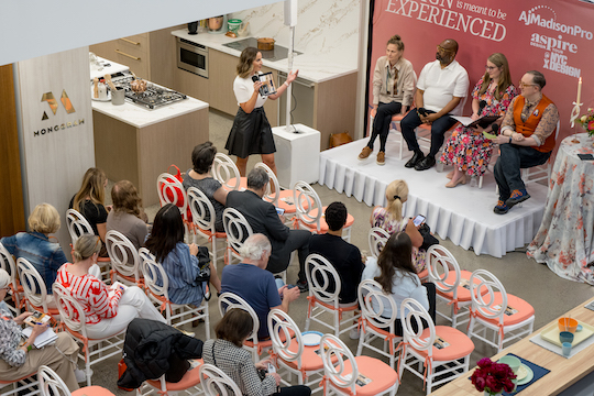 Erika Belsey Worth, Leyden Lewis, Jessica Ball and Paul Hagen on Stage at AjMadison