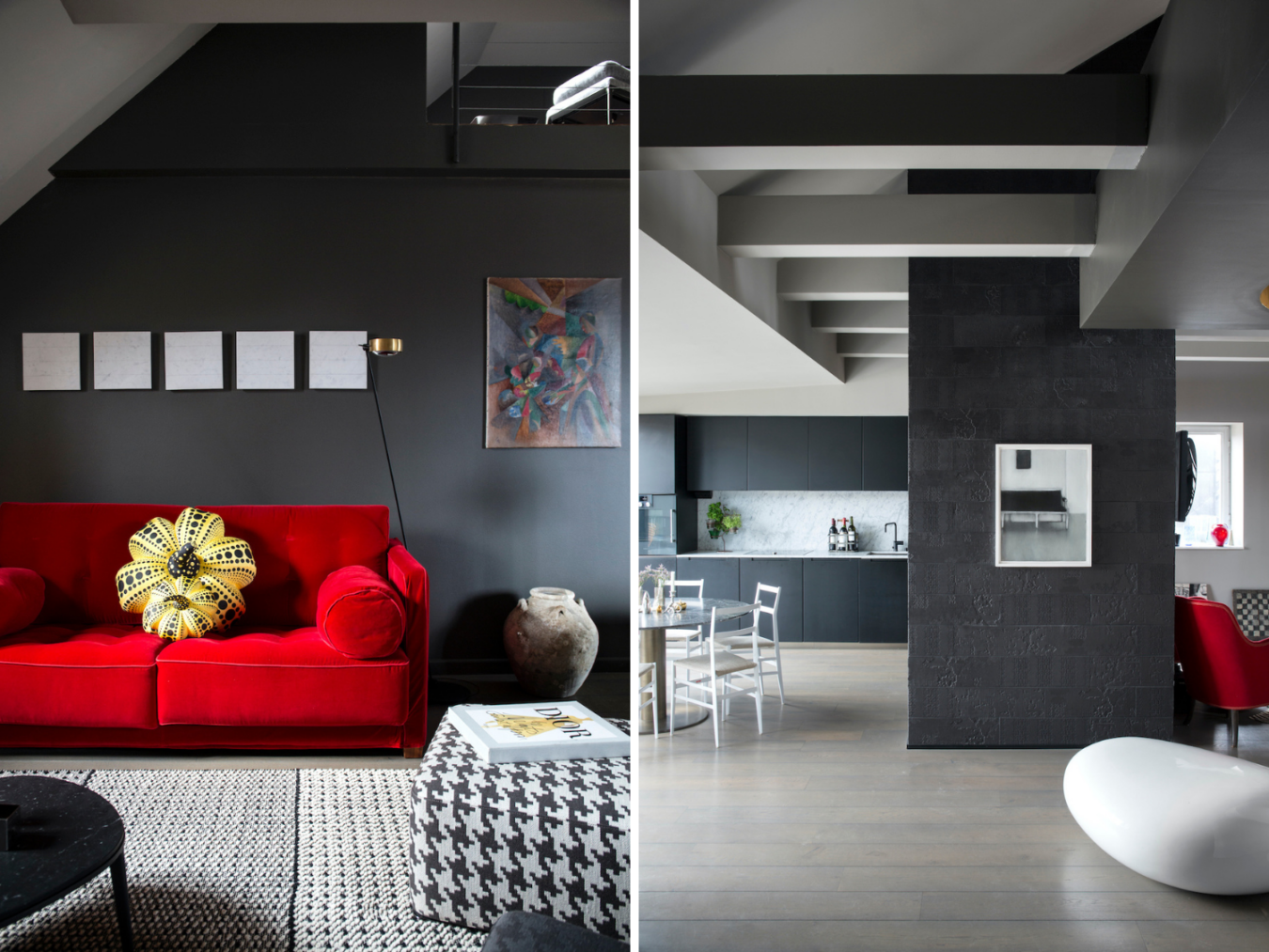 View of Scandinavian-Inspired Penthouse Renovation in Sweden - Wowow Home Magazine